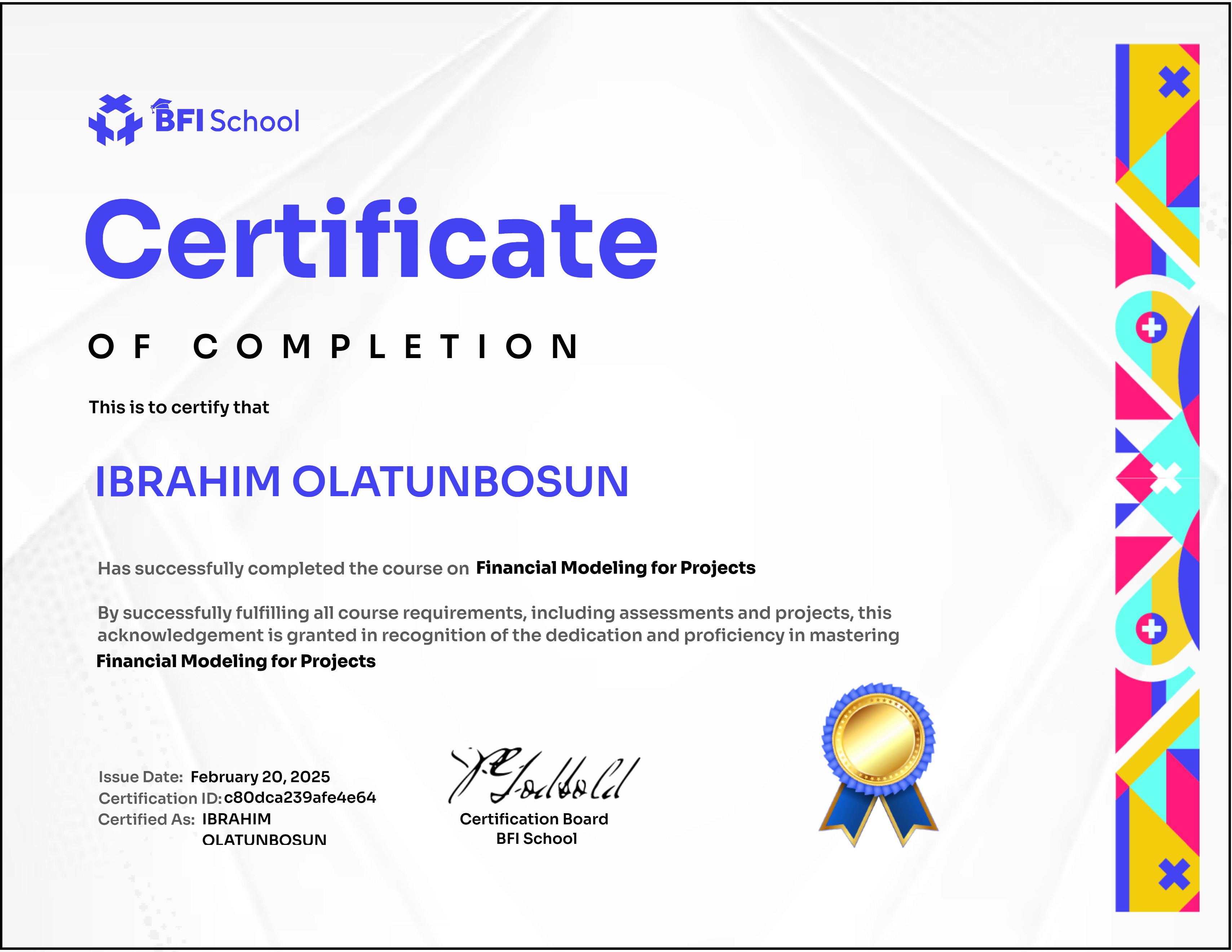 Financial Modeling for Projects