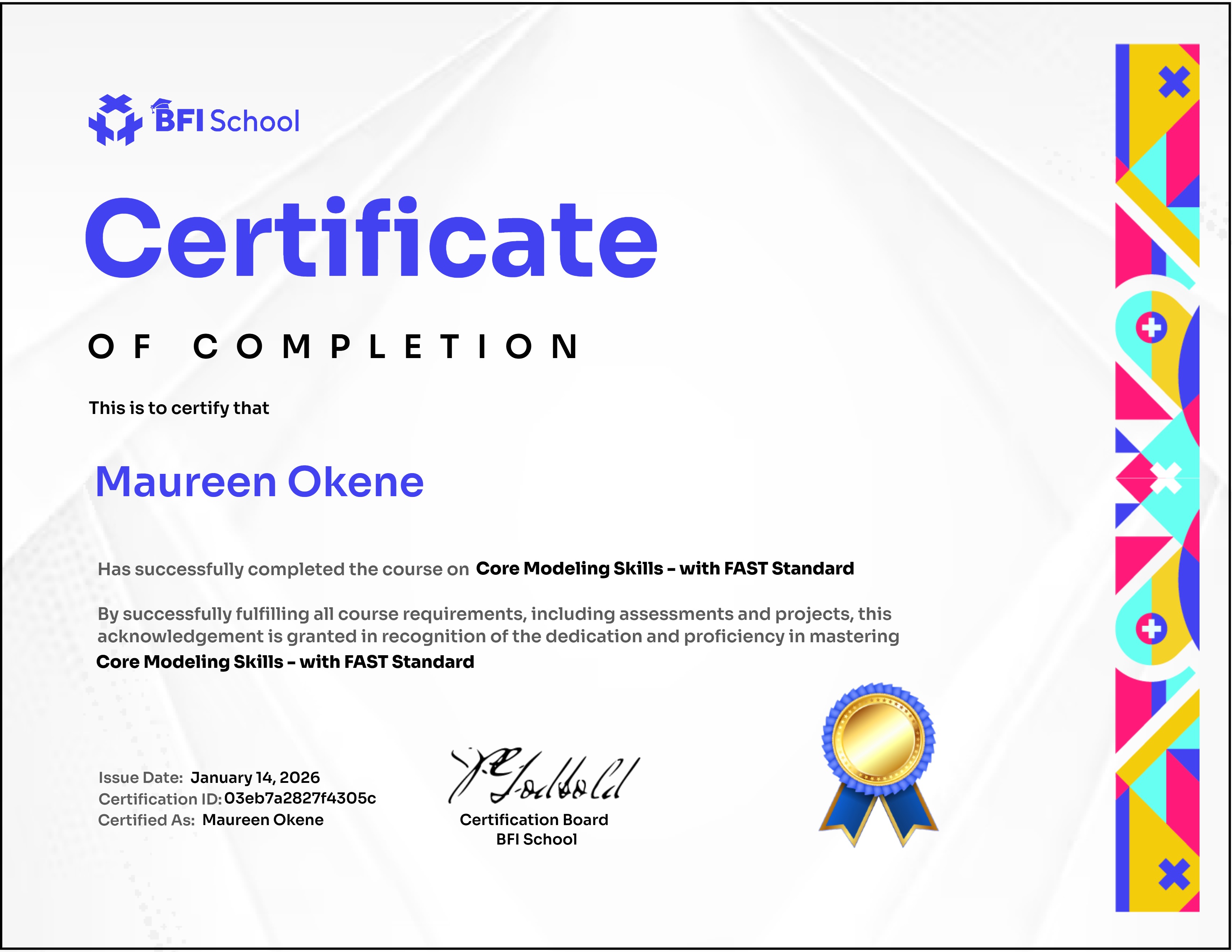 Core Modeling Skills - with FAST Standard